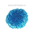 Бисер Чехия PRECIOSA синий "Огонек", 8 размер, арт. 67150, 10 грамм