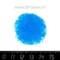 Бисер Чехия прозрачный, размер 13, арт. 60000  голубые тона, 5 гр.