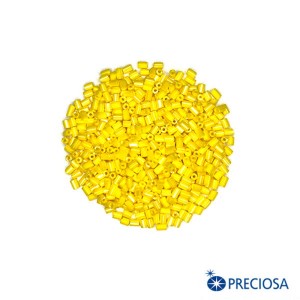 Микростеклярус гранёный, Чехия размер 1" (около 2,5*1,9 мм) арт. 88130 непрозрачный, цвет ярко-желтый, 10 гр.
