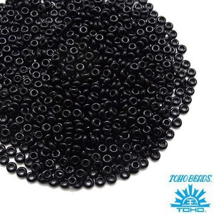 Бисер TOHO Demi Round №11 цвет 49 черный непрозрачный ЯПОНИЯ 5 граммов