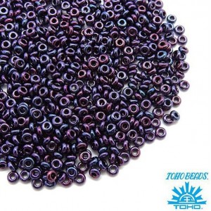 Бисер TOHO Demi Round №11 цвет 0504 фиолетовый меланж ЯПОНИЯ 5 граммов