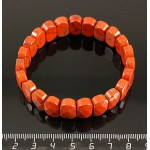 Браслет яшма красная огранка (размер звена 14*9 мм)