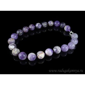 Бусы из аметиста шарик 19-20мм, 50см
