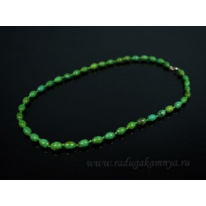 Бусы из бирюзы (имитация) овал 7*10мм, 50см Бусы из бирюзы (имитация) овал 7*10мм, 50см