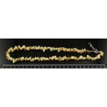 Бусы из опала желтого 48см, галтовка