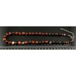 Бусы из сардоникса 50см, шарик 10мм