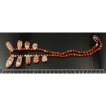 Колье яшма красно-коричневая "лепестки-капельки" Колье яшма красно-коричневая "лепестки-капельки"