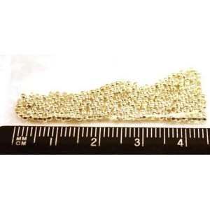 Кримпы 1 мм светлое серебро мелкие