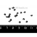 Крышечки кримпов 2,5 мм цвет черный никель 20 штук/упаковка