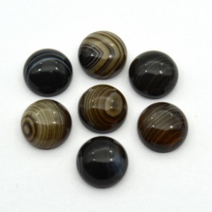 Кабошон из агата глазкового круг, 10*10*5мм.