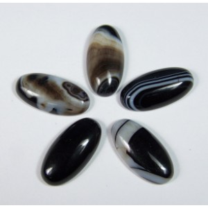 Кабошоны из агата глазкового овал, 15*30*6мм. Кабошоны из агата глазкового овал, 15*30*6мм.