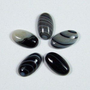 Кабошоны из агата глазкового овал, 8*14*4мм.