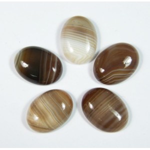 Кабошон из агата кофейного, 15*20*6мм.