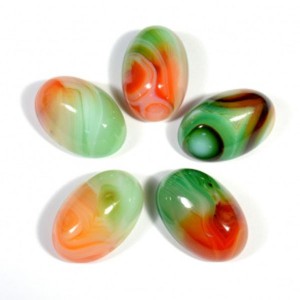 Кабошон из агата тонированного, 20*30*14мм +-2мм.