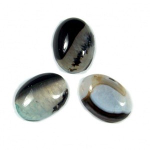 Кабошон из агата, 30*40*8мм.