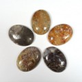Кабошон из агата, 30*40*8мм.