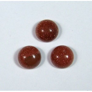 Кабошон из авантюрина(иск.), 8*8*4мм.