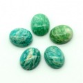 Кабошон из амазонита овал, 8*10*5мм.