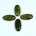 Кабошон из змеевика овал 12*24*5,5мм