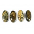 Кабошон из змеевика овал 12*24*5мм