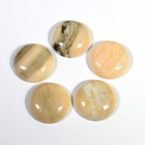 Кабошон из кальцита винного круг 18*18*5мм