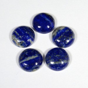 Кабошон из лазурита Афганского 1сорт круг, 15*15*5мм