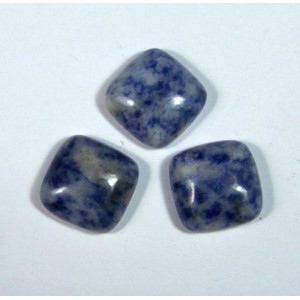 Кабошон из лазурита квадрат, 14*14*5,5мм.