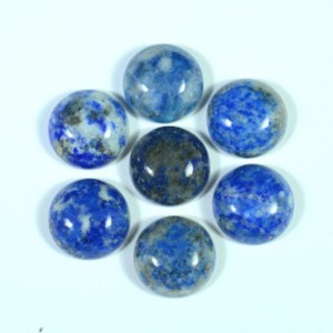 Кабошон из лазурита круг, 12*12*5мм.