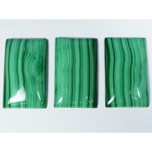 Кабошон из малахита, 30*50*6мм. (+-1мм)* полосатый