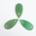 Кабошон из кварца (цвет нефрит) капля, 15*30*7мм.