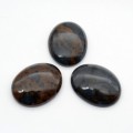 Кабошон из обсидиана, 20*25*6,5мм.
