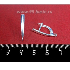 Швензы Высокие ювелирные Вертикаль 22*3 мм, посеребрение 12 мк, 1 пара, Россия Швензы Высокие ювелирные Вертикаль 22*3 мм, посеребрение 12 мк, 1 пара, Россия