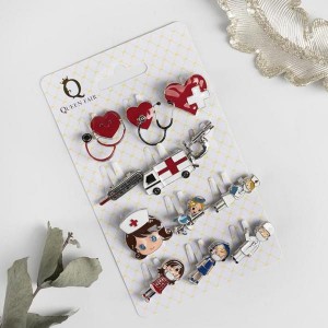 Брошь "Медицина", форма МИКС, цвет серебро, цена за 1 шт.