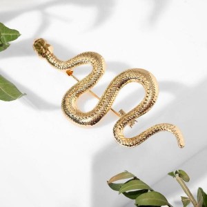 Брошь "Змея" извилистая, цвет золото Брошь "Змея" извилистая, цвет золото