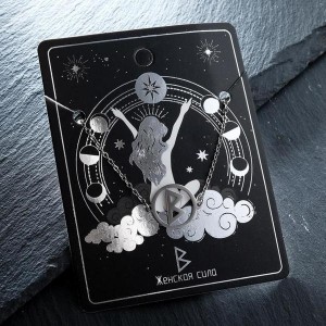 Браслет-оберег "Руны" женская сила, цвет серебро, см длина 17см