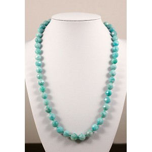 Бусы из амазонита 48см, шарик 8-9мм огранка