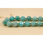 Бусы из амазонита 48см, шарик 8-9мм огранка