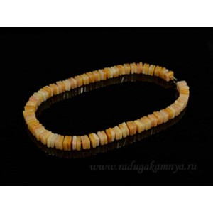 Бусы из кварца квадратик 10мм, 48см