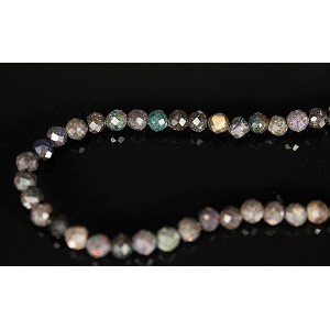 Бусы из опала черного 42-43см, шарик 4мм огранка