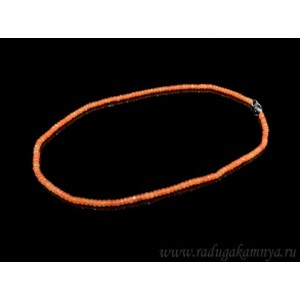 Бусы из сердолика кукуруза гр. 4мм, 46см