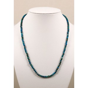 Бусы из хризоколлы 44см, шарик 3мм огранка Бусы из хризоколлы 44см, шарик 3мм огранка