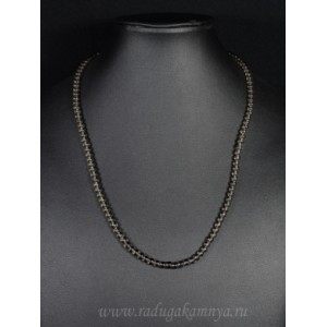 Бусы из раухтопаза (иск.) шарик 6мм, 45см