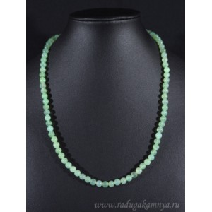 Бусы из Хризопраза шарик 5,5-6мм, 49см, 22гр