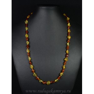 Бусы из янтаря галтовка медовый, коньячный, 60см Бусы из янтаря галтовка медовый, коньячный, 60см