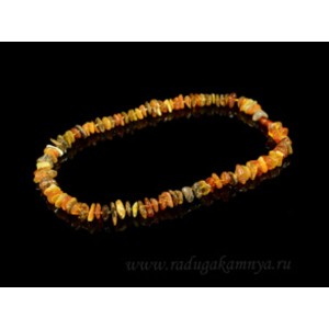 Бусы из янтаря галтовка средняя ассорти, 49см Бусы из янтаря галтовка средняя ассорти, 49см