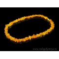 Бусы из янтаря крошка медовый, 45см