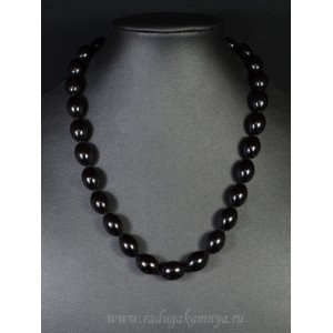 Бусы из янтаря овал 11*14мм вишня, 47см