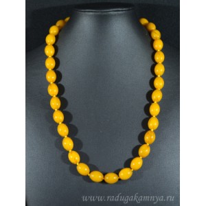 Бусы из янтаря овал 11*14мм карамельный, 54см Бусы из янтаря овал 11*14мм карамельный, 54см