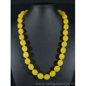 Бусы из янтаря оливка 15*17мм медовый, 57см