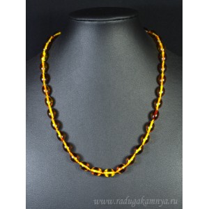 Бусы из янтаря рис 7*11мм медовый, 46см Бусы из янтаря рис 7*11мм медовый, 46см